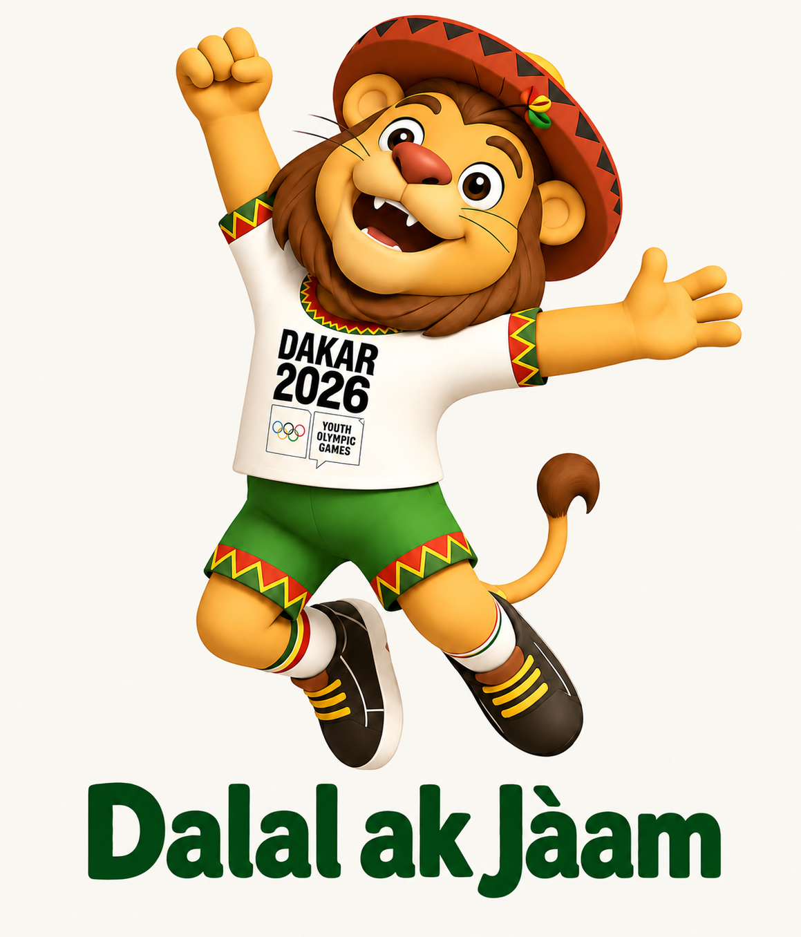 Ayo, the Dakar 2026 mascot, welcomes travelers: Dalal ak Jàam