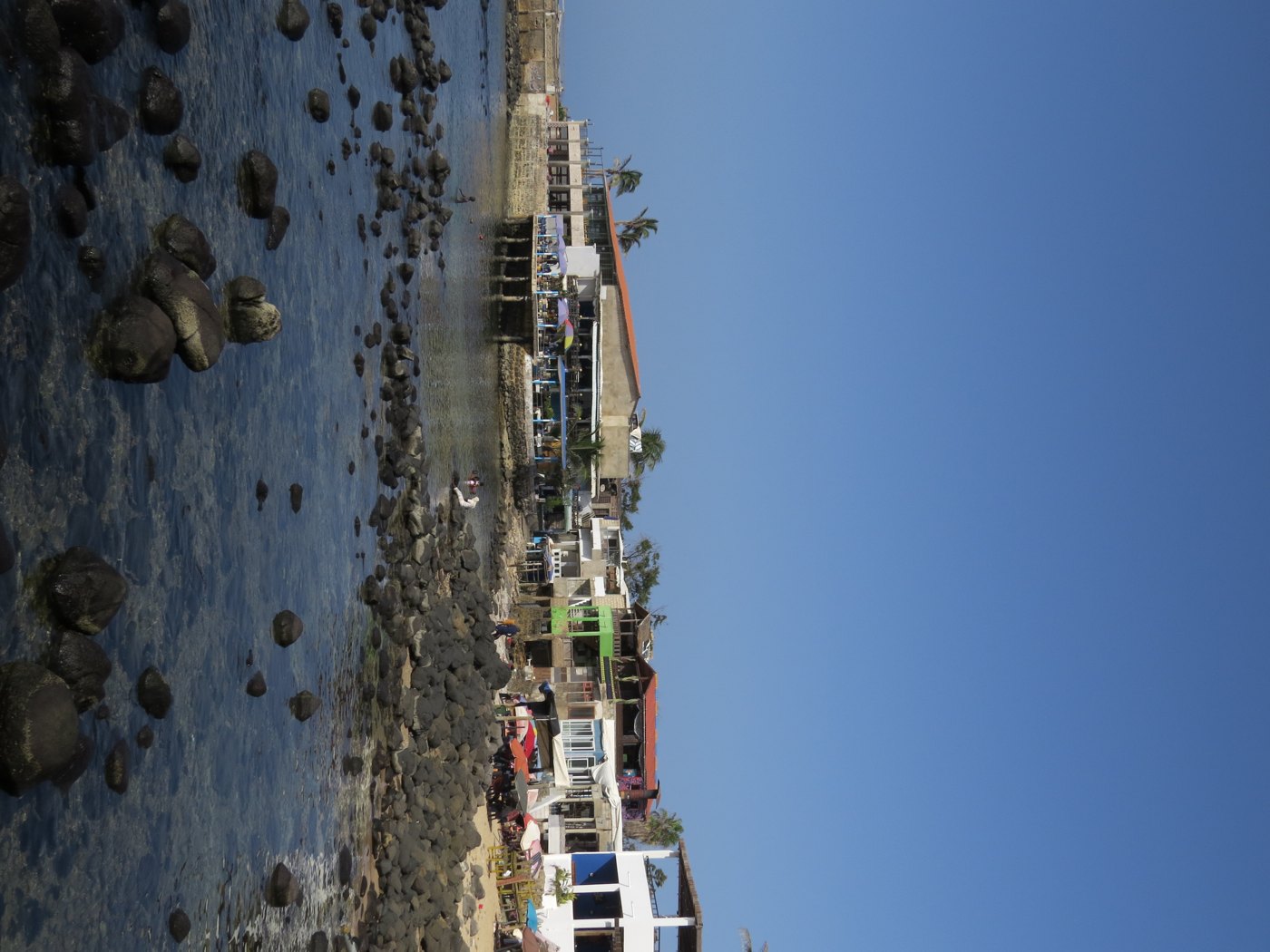 The rocky Almadies coast in Dakar